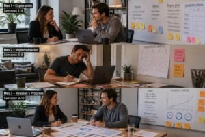 descubre cómo es un proceso de coaching de 3 meses semana a semana, con una visión realista y sin idealizaciones, para aprovechar al máximo cada etapa.
